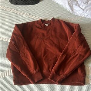 a new day Crewneck Sweater in Rust